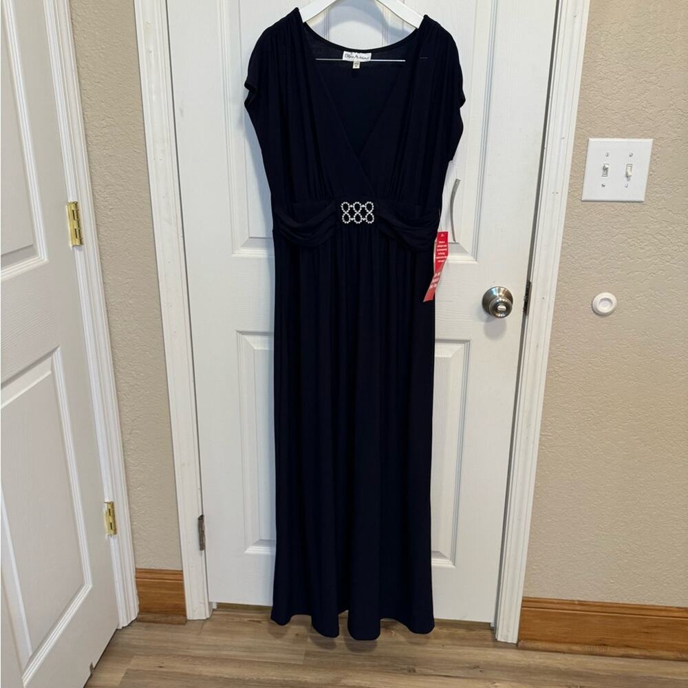 NWT Olivia Matthews Party Dress/Gown Navy Blue size 14